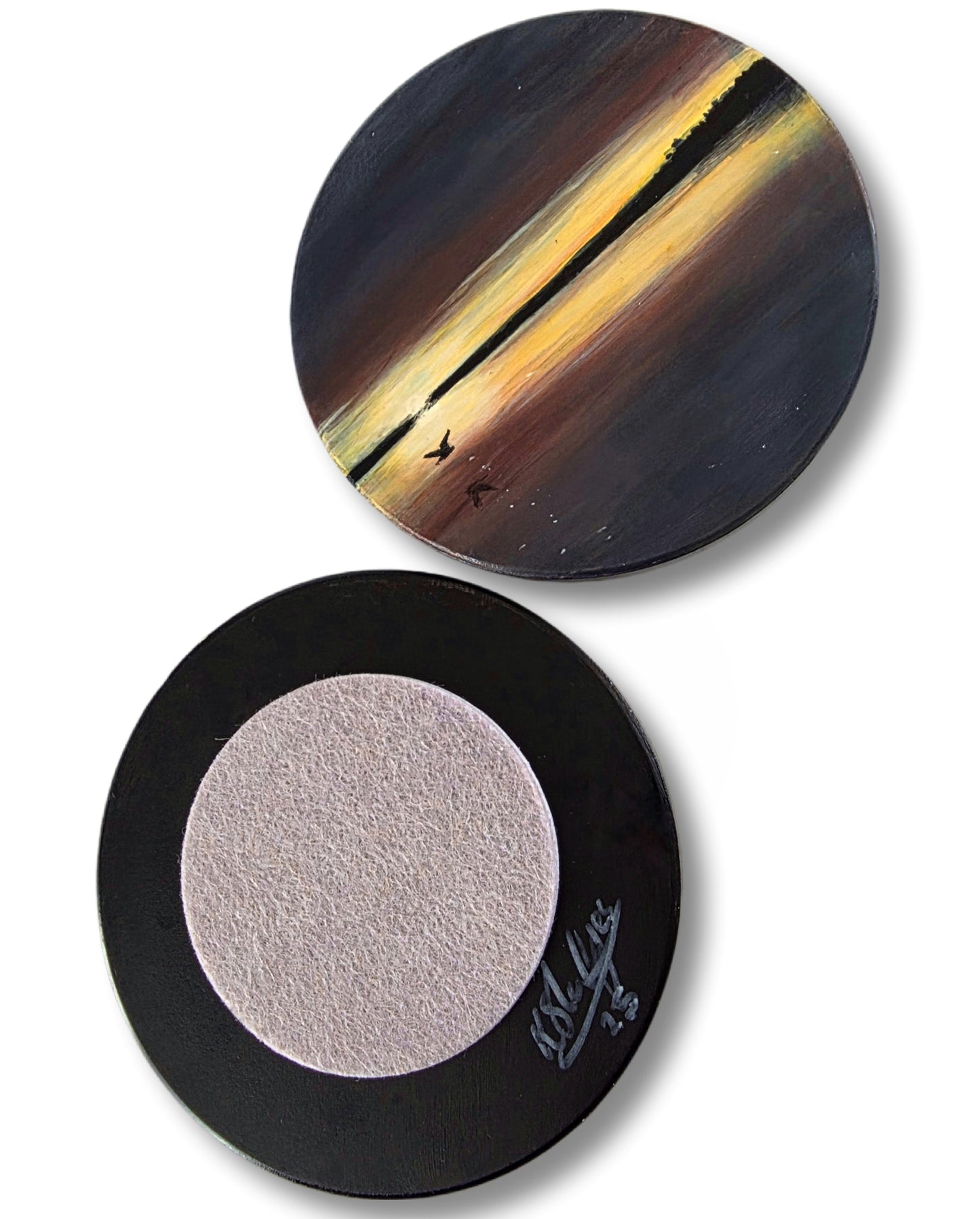 Mars Landing – One-of-a-Kind Collectable Hand-Painted Coaster