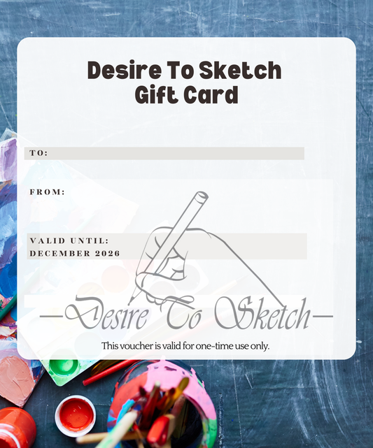 Desire To Sketch Gift Cards