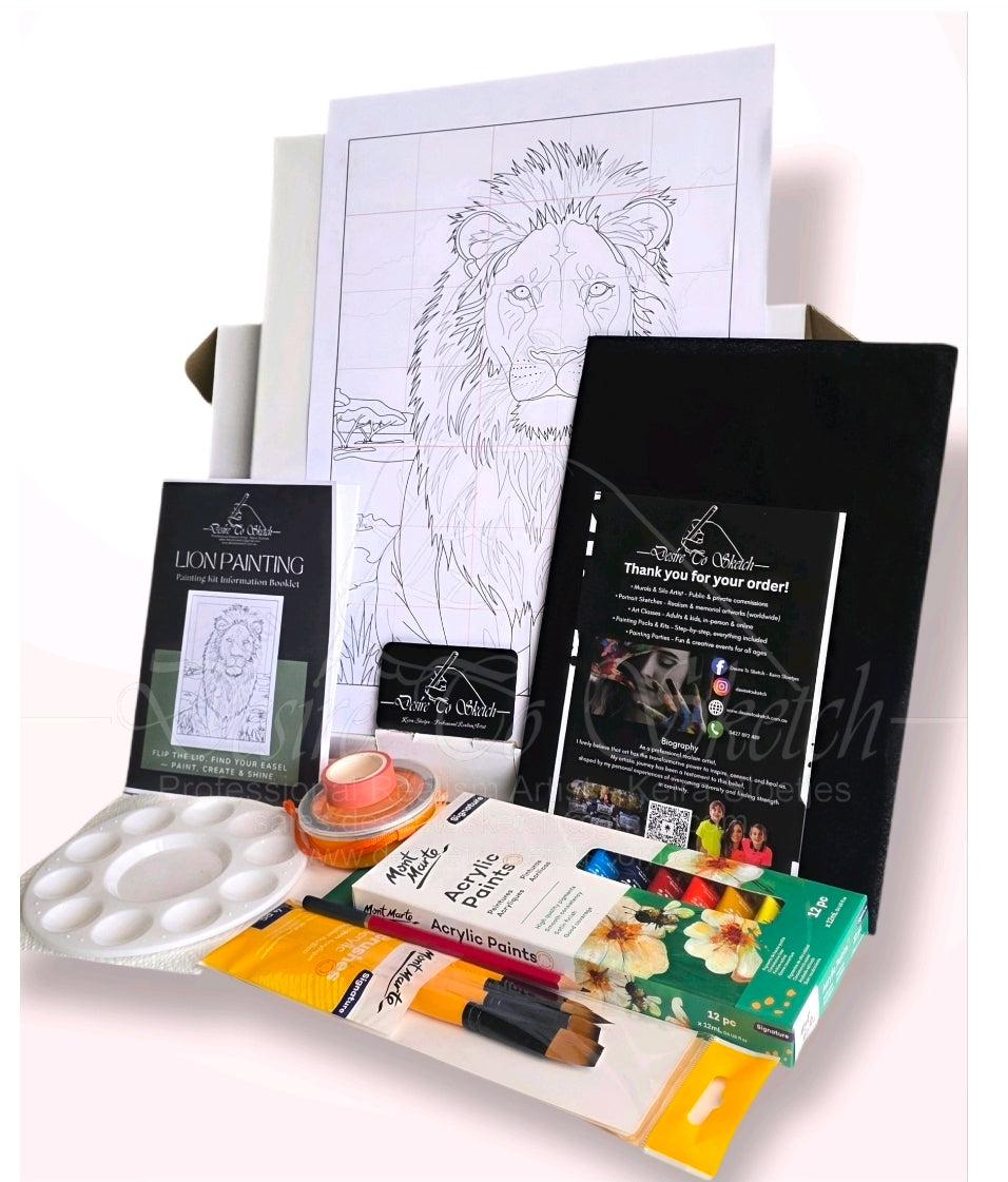 Desire to Sketch Painting Kit (Lion)