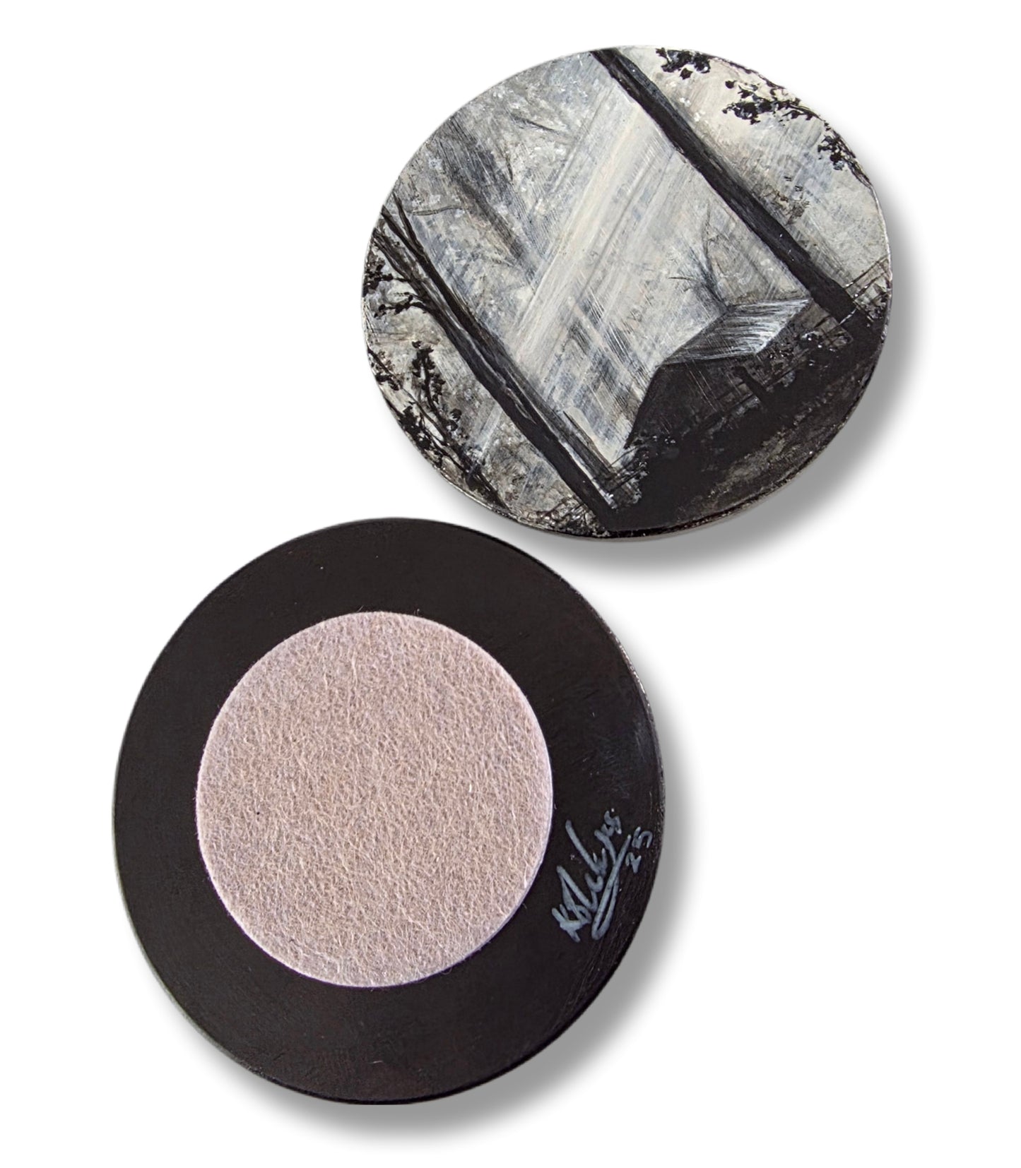 Emerald Mist – One-of-a-Kind Collectable Hand-Painted Coaster